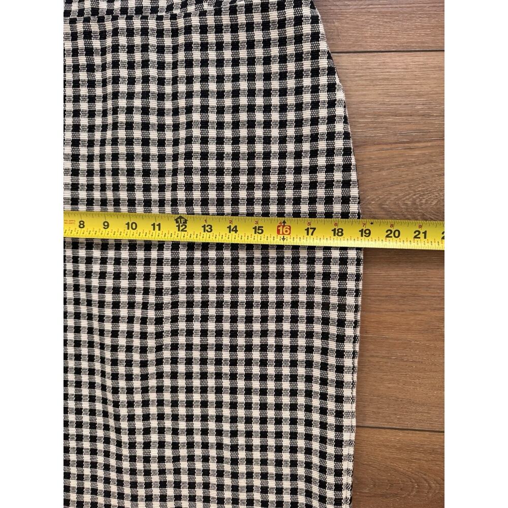 Ann Taylor Black & White Gingham Woven Sheath Dress Size 6 Classic Tailored - Picture 11 of 16